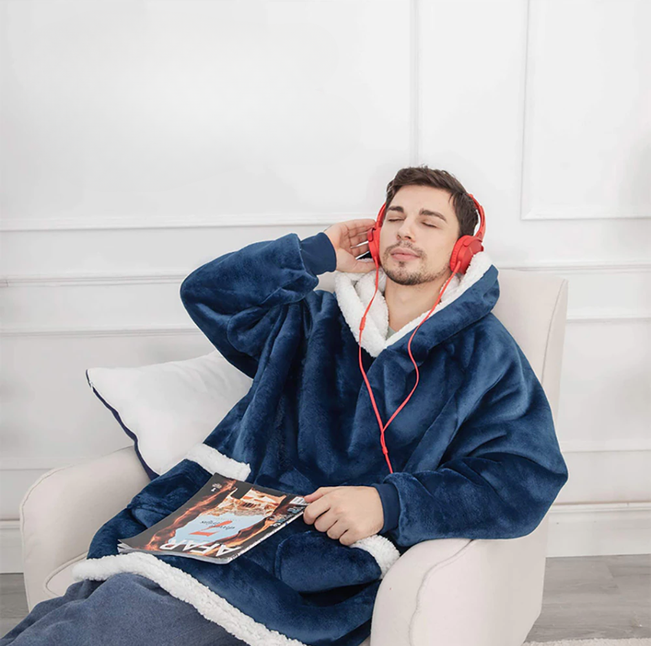 Pullover gigante a quadri ultra confortevole per un totale relax