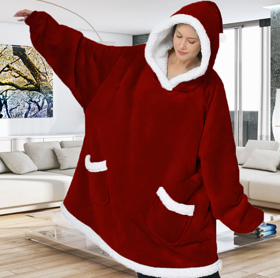 Pullover gigante a quadri ultra confortevole per un totale relax
