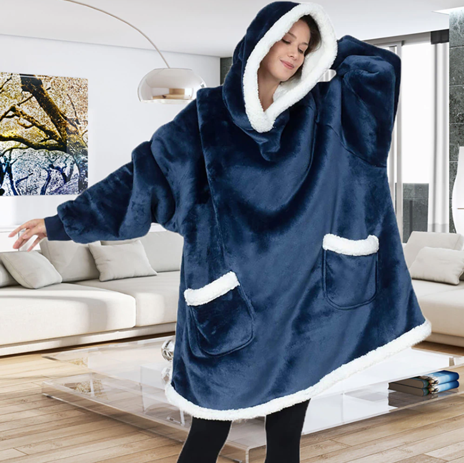 Pullover gigante a quadri ultra confortevole per un totale relax